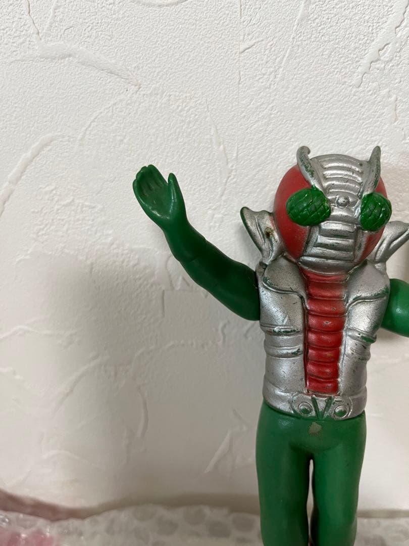 ⚠️当時物・激レア・人気　仮面ライダーV3 パチ　贋作　ミドルソフビ　阿波踊り