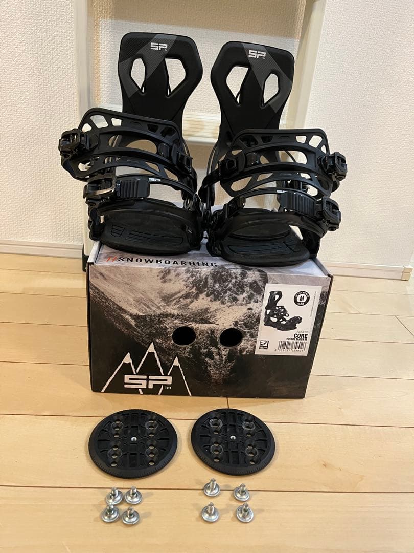 SP バインディングCOREブラック サイズM スノーボード ビンディング
