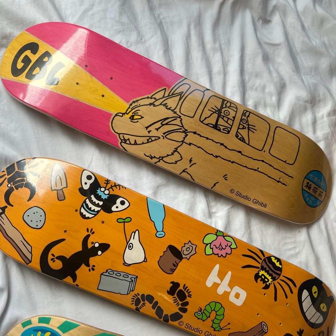 2020年製　GBL 天空の城ラピュタ　スケートボードデッキ　4点セット