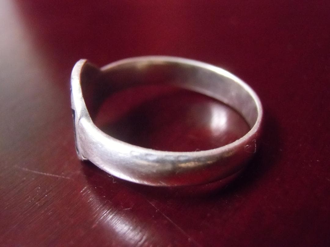 W帝政ドイツ軍/プロイセン王国＊８００銀製１９１４鉄十字リング（実物）