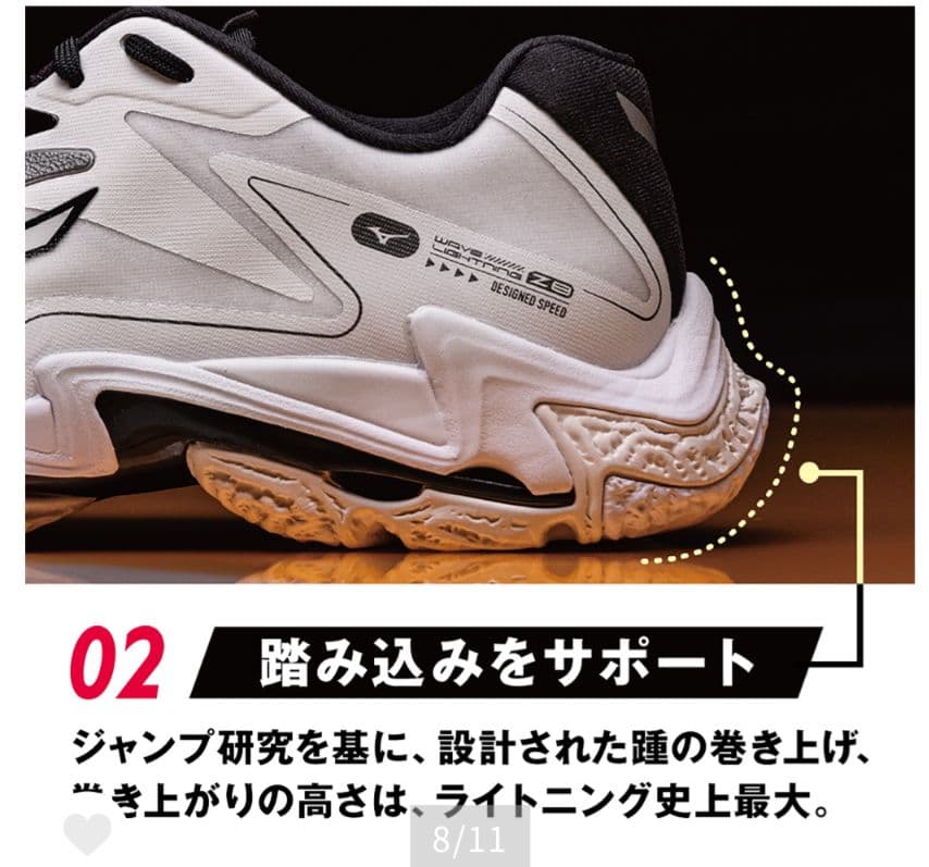 美品★ミズノ ウェーブライトニングZ8 MID バレーボールシューズ24.5cm