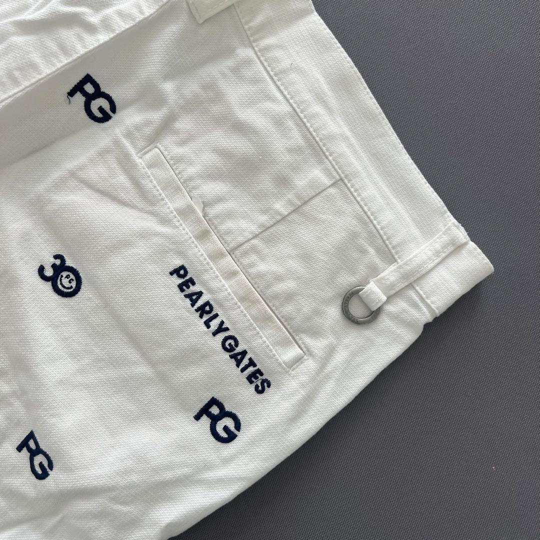 パーリーゲイツ　セットアップ　シャツ　ゴルフ　ハーフパンツ　スマイル　ニコちゃん