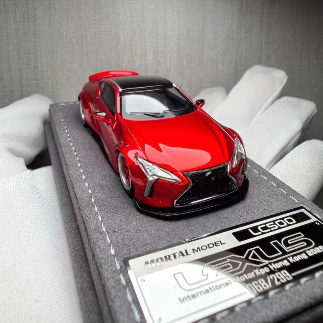 【限定299】Mortal 1/64 レクサス LC500（レッド）