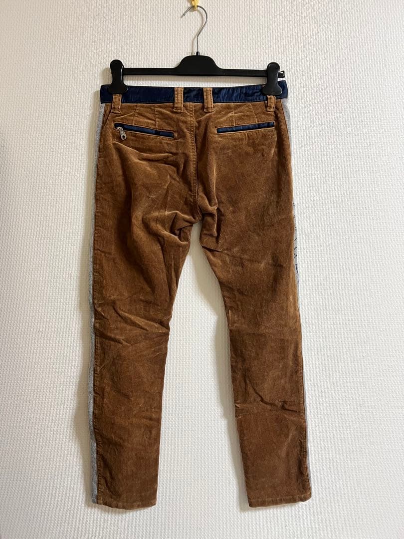 MARK＆LONA★コーデュロイ切り替えパンツ M