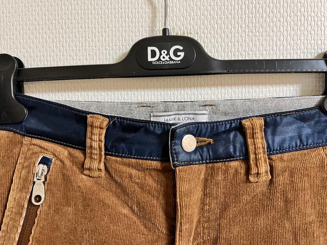 MARK＆LONA★コーデュロイ切り替えパンツ M