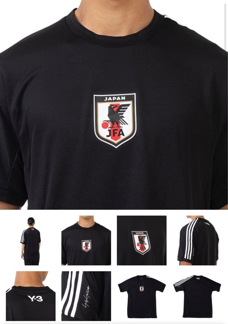 【試着のみ】レア　サッカー日本代表【貴重】な黒Y-3 JFA プレマッチジャージ