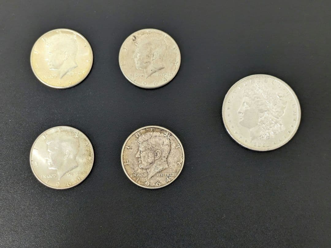 アメリカ合衆国 ケネディ モルガンダラー 銀貨 全５枚 まとめ