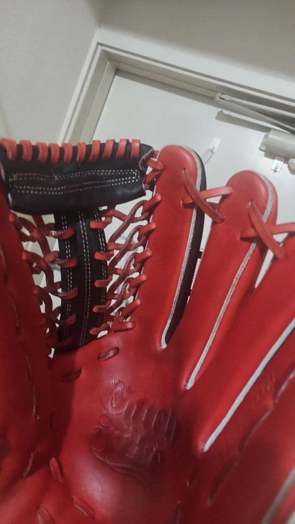 Fires 軟式グローブ 赤黒　大人用　外野用