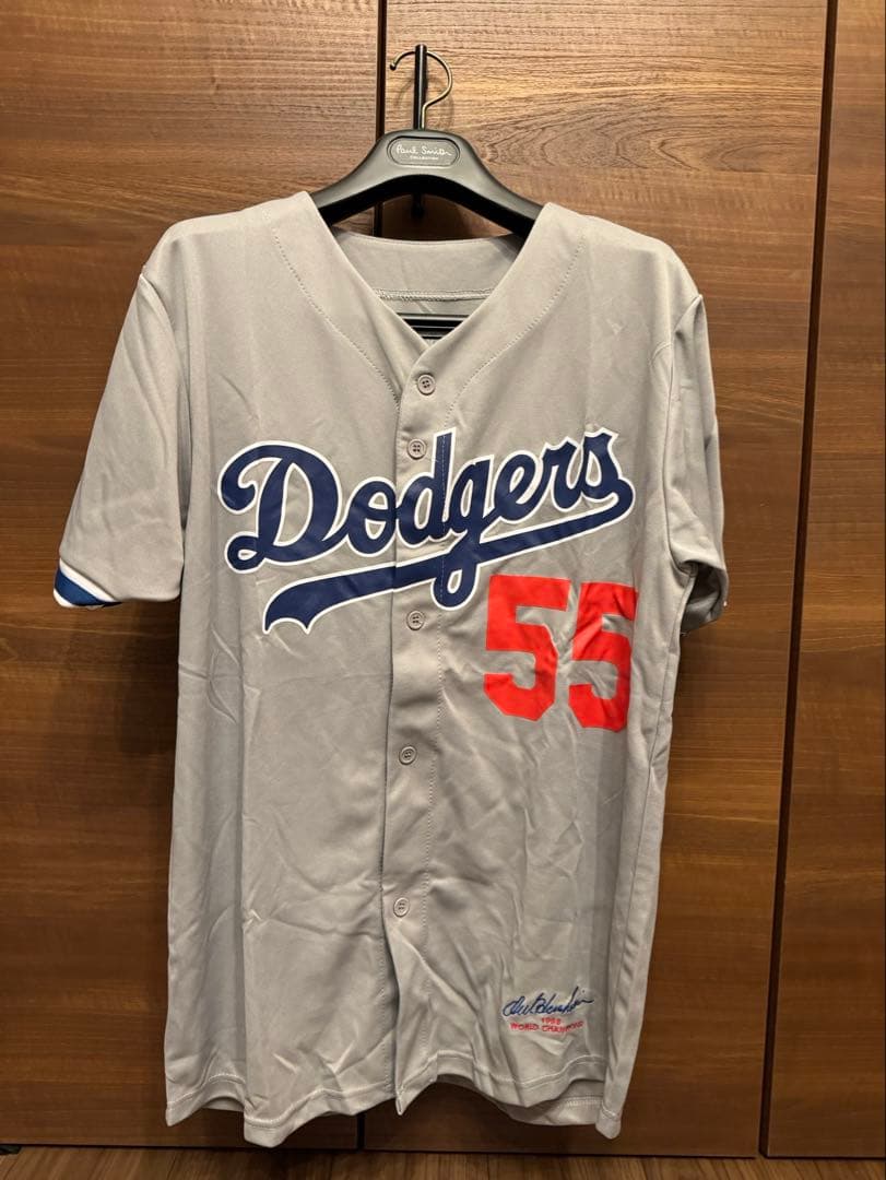 【レア/Mサイズ】ドジャース 伝説の右腕 ハーシュハイザー 復刻ユニフォーム