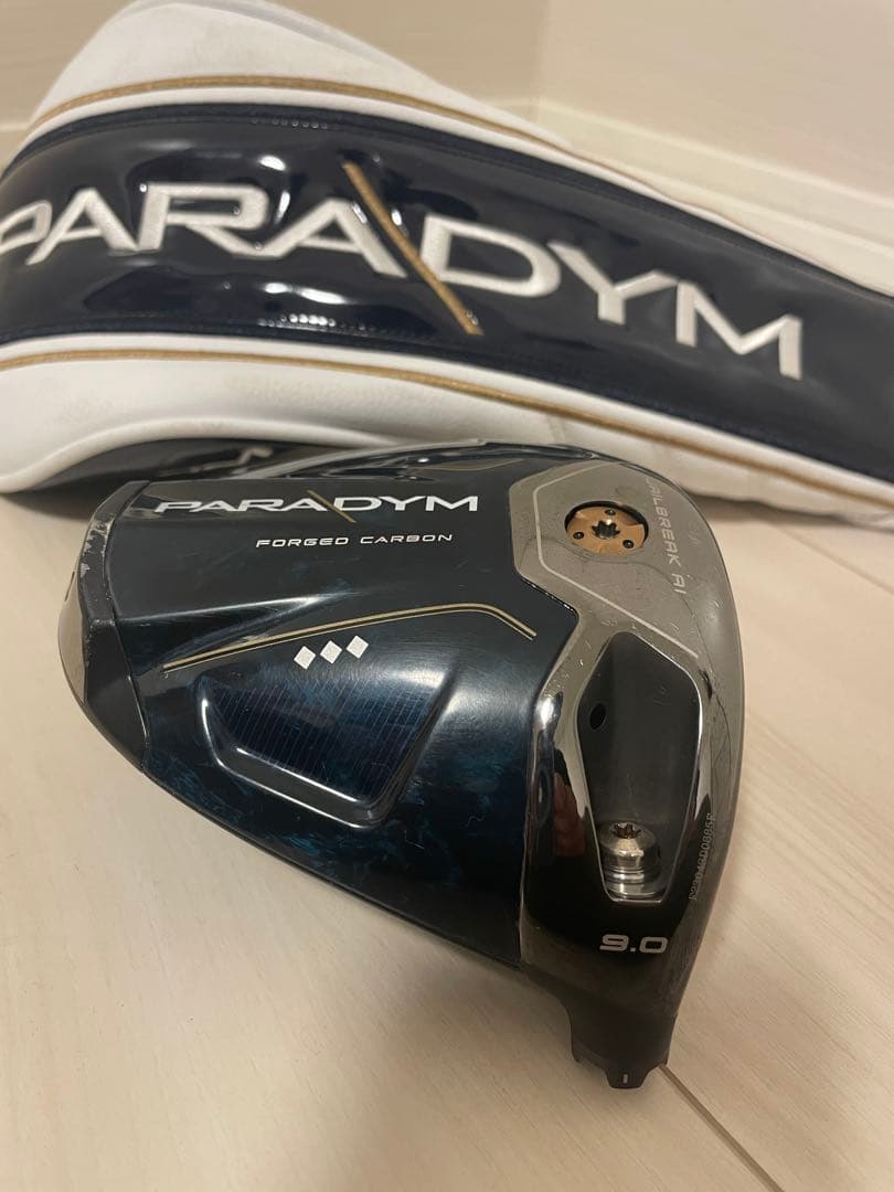 パラダイムトリプルダイヤモンド9度　ヘッドのみ　カバー付き