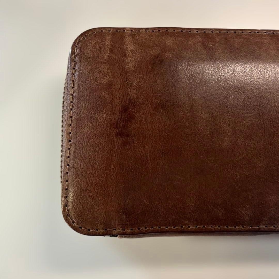 【13:00迄に購入で当日発送】Luddite レザー×デニムペンケース