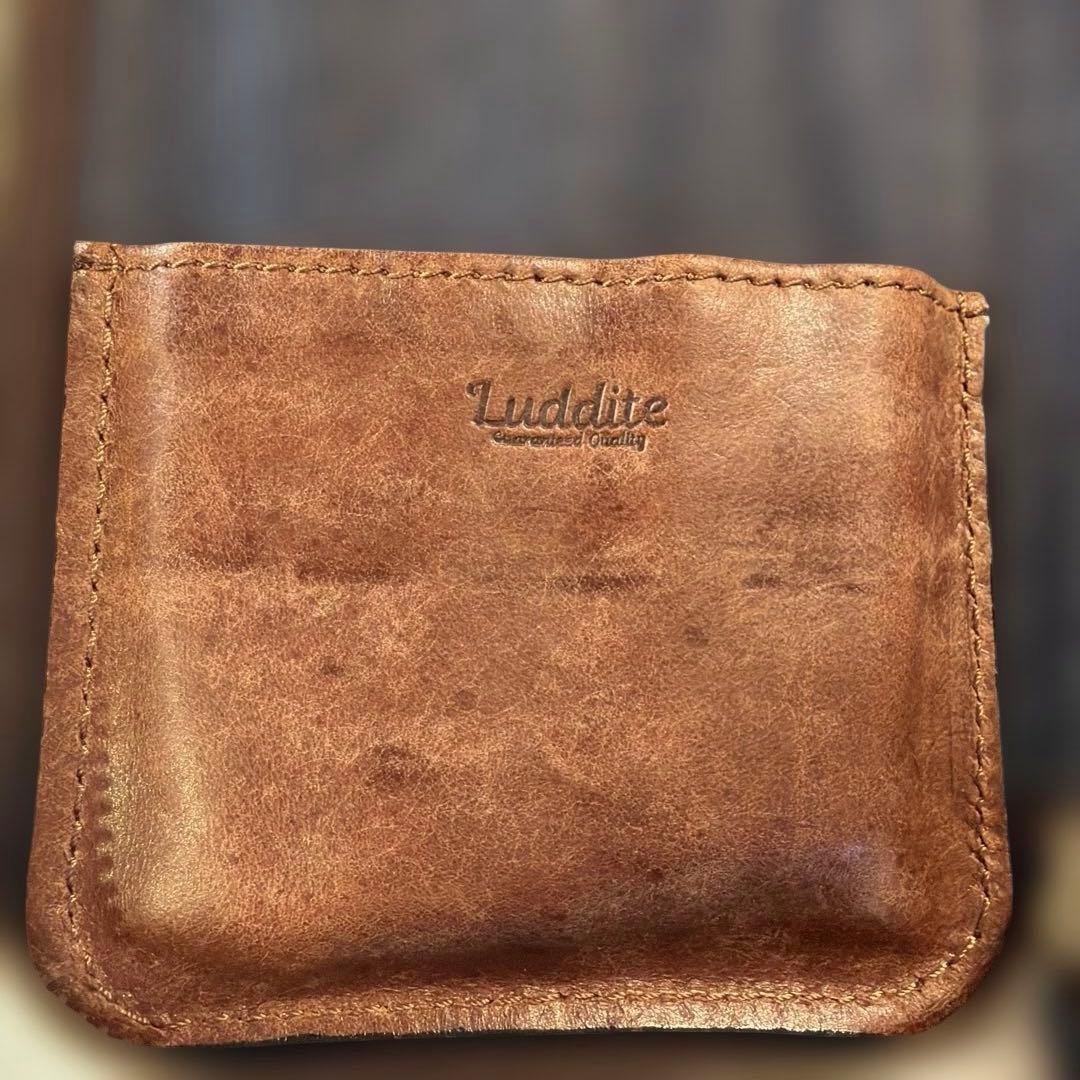 【13:00迄に購入で当日発送】Luddite レザー×デニムペンケース