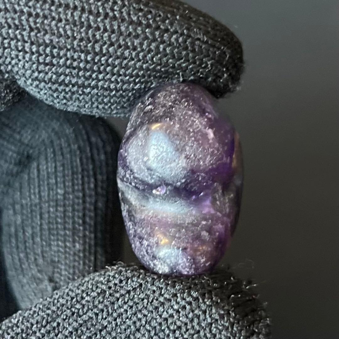 古墳時代 出雲形 勾玉 紫水晶◎美形 ころっと可愛い小ぶり奈良県伝承 古代装身具