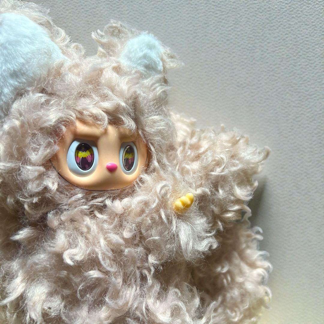 レア【海外限定】九尾 ZIMOMO ラブブ カール ベビーピンク