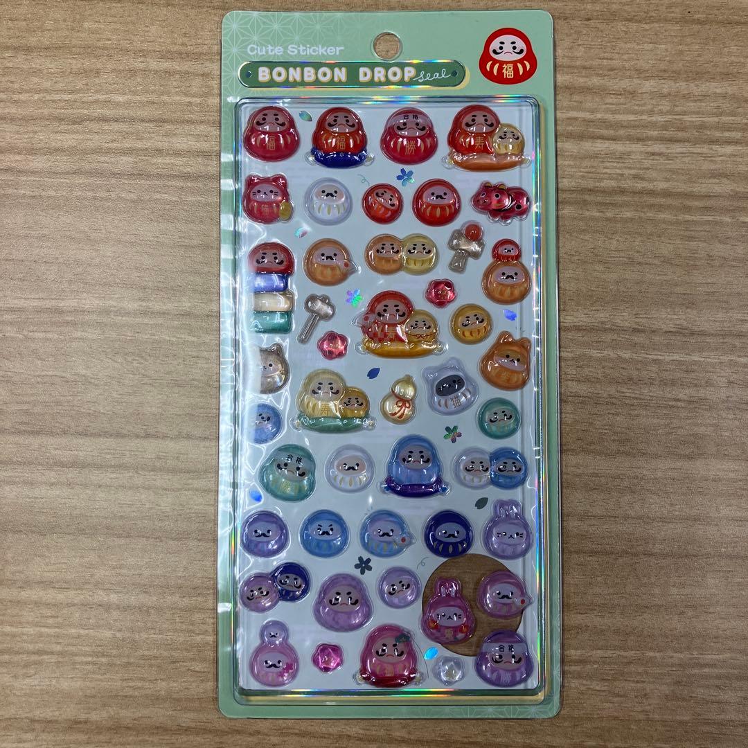 ボンボンドロップシール　新作　和柄　第二弾　8枚コンプリートセット　正規品