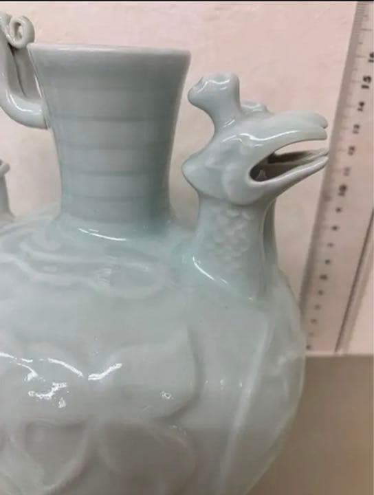 中国青磁壷　骨董　唐物　古美術　コレクション　日本骨董？！　江戸　青磁