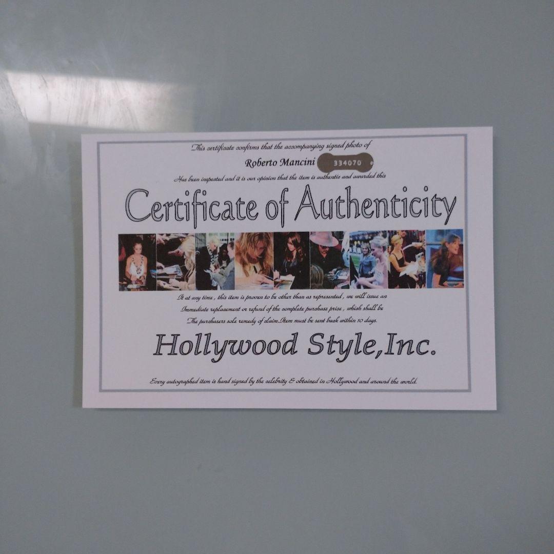 セール中…ロベルト・マンチーニ直筆サイン入り超大型写真…サッカーイタリア代表…