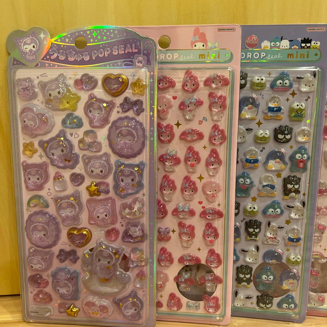 サンリオミニ　ボンボンドロップシール　うるちゅる　クロミ　国内正規品
