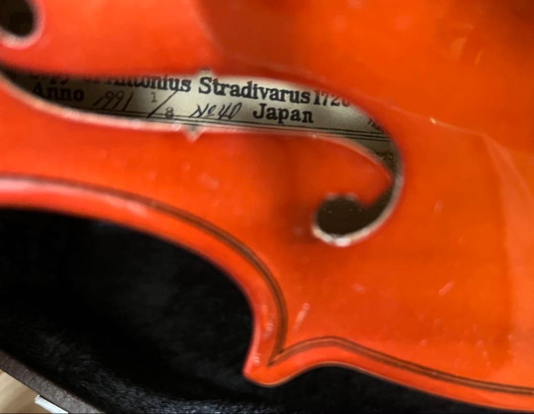 SUZUKIスズキバイオリン NO.40 1/8 91年製