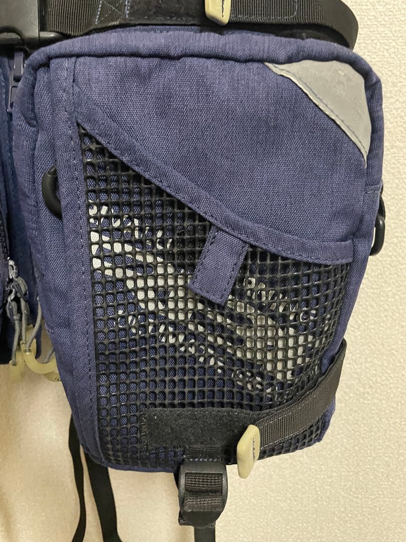 rbb ウェーディングゲームベスト　ネイビー　ポーチ3個グリップホルダー1個付き