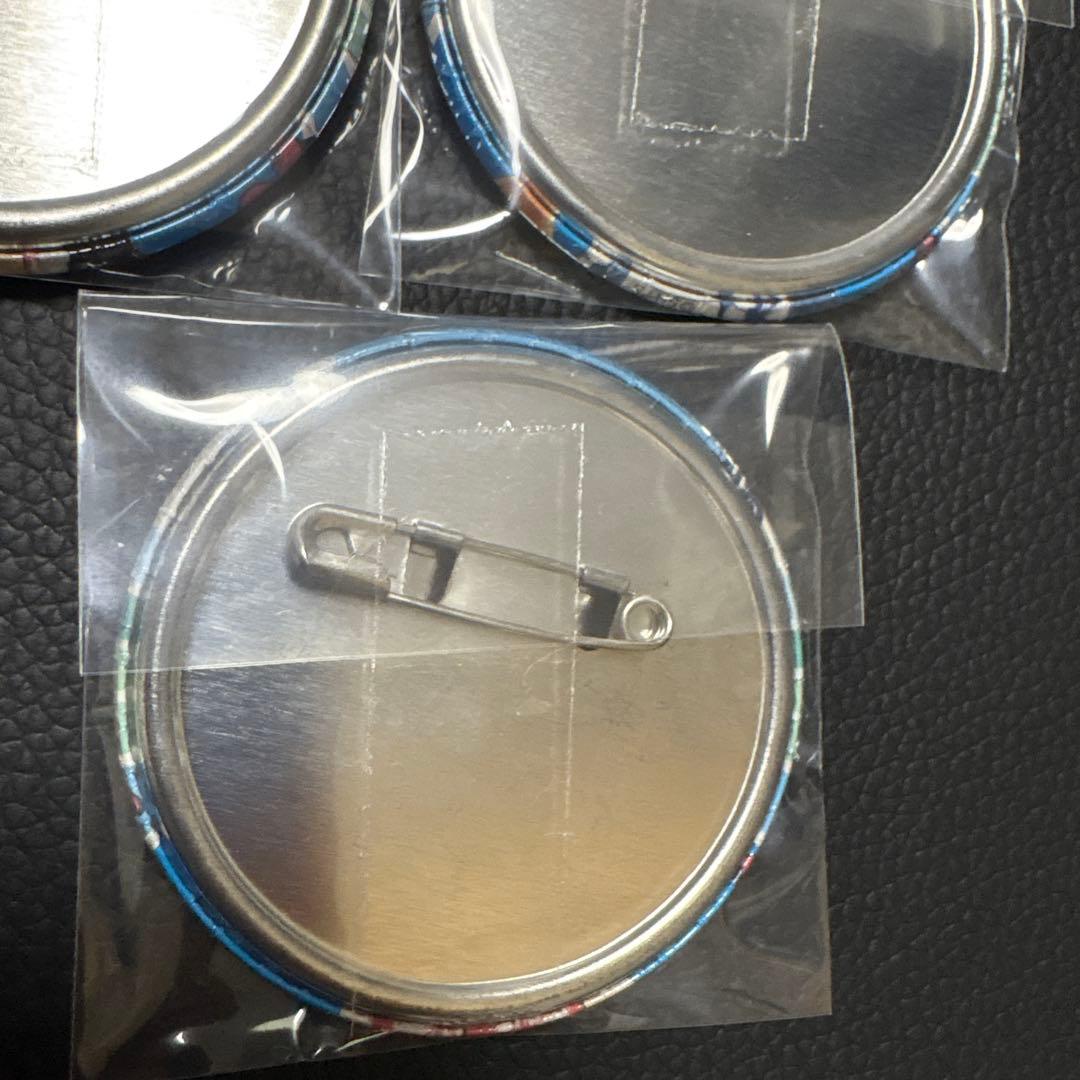 最安!!銀魂 ハワイ 缶バッジセット 神楽&坂田銀時&志村新八