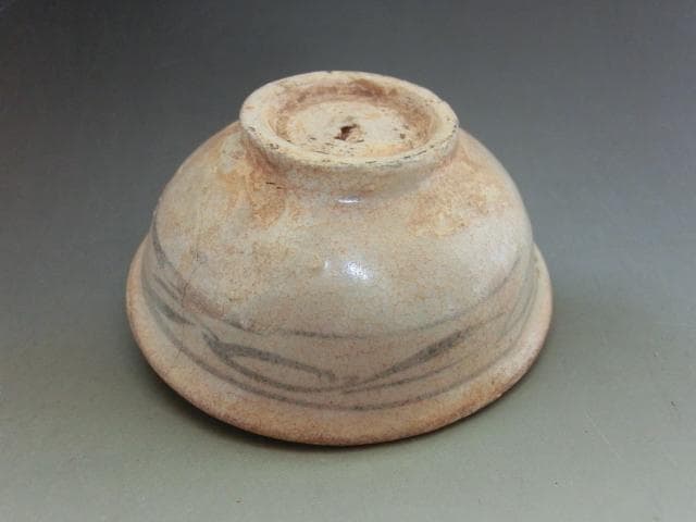 酒盃■安南染付酒盃 ぐい呑み 古い酒器 李朝 古玩 唐物 中国 時代物骨董■