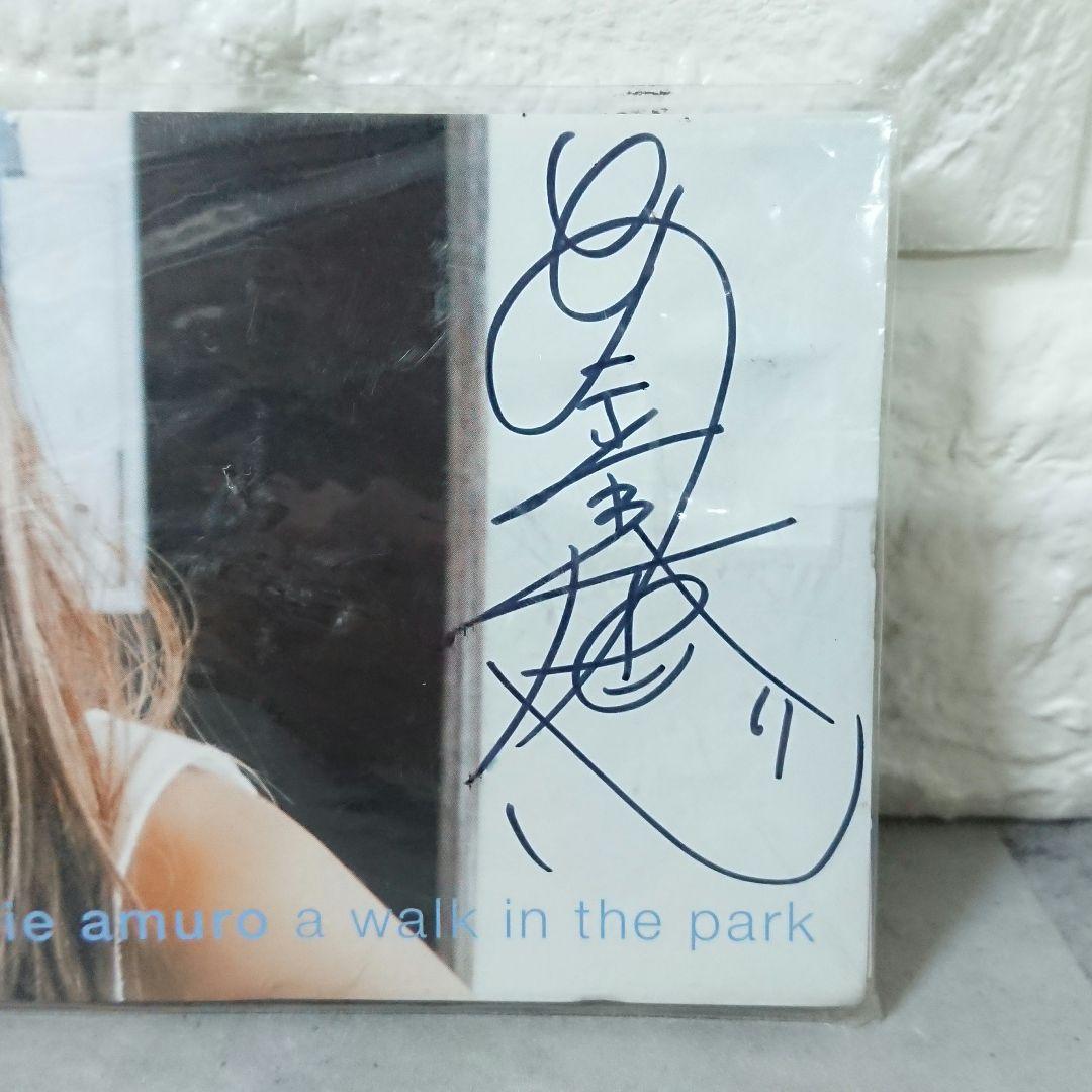 激レア 安室奈美恵 直筆サイン入り CD a walk in the park