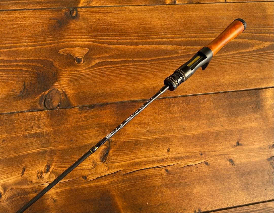 トラウトロッド　C502UL 渓流釣り　ベイトロッド　ウッドグリップ　5ft