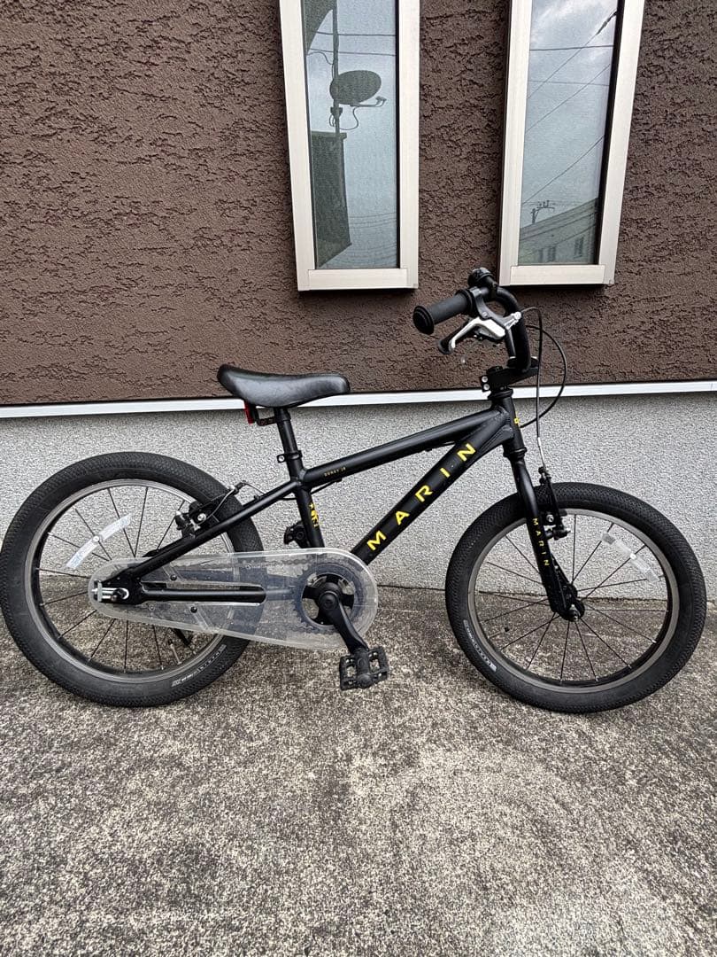 マリン　18インチ　マットブラック　キッズ自転車