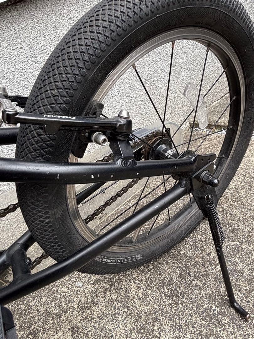 マリン　18インチ　マットブラック　キッズ自転車