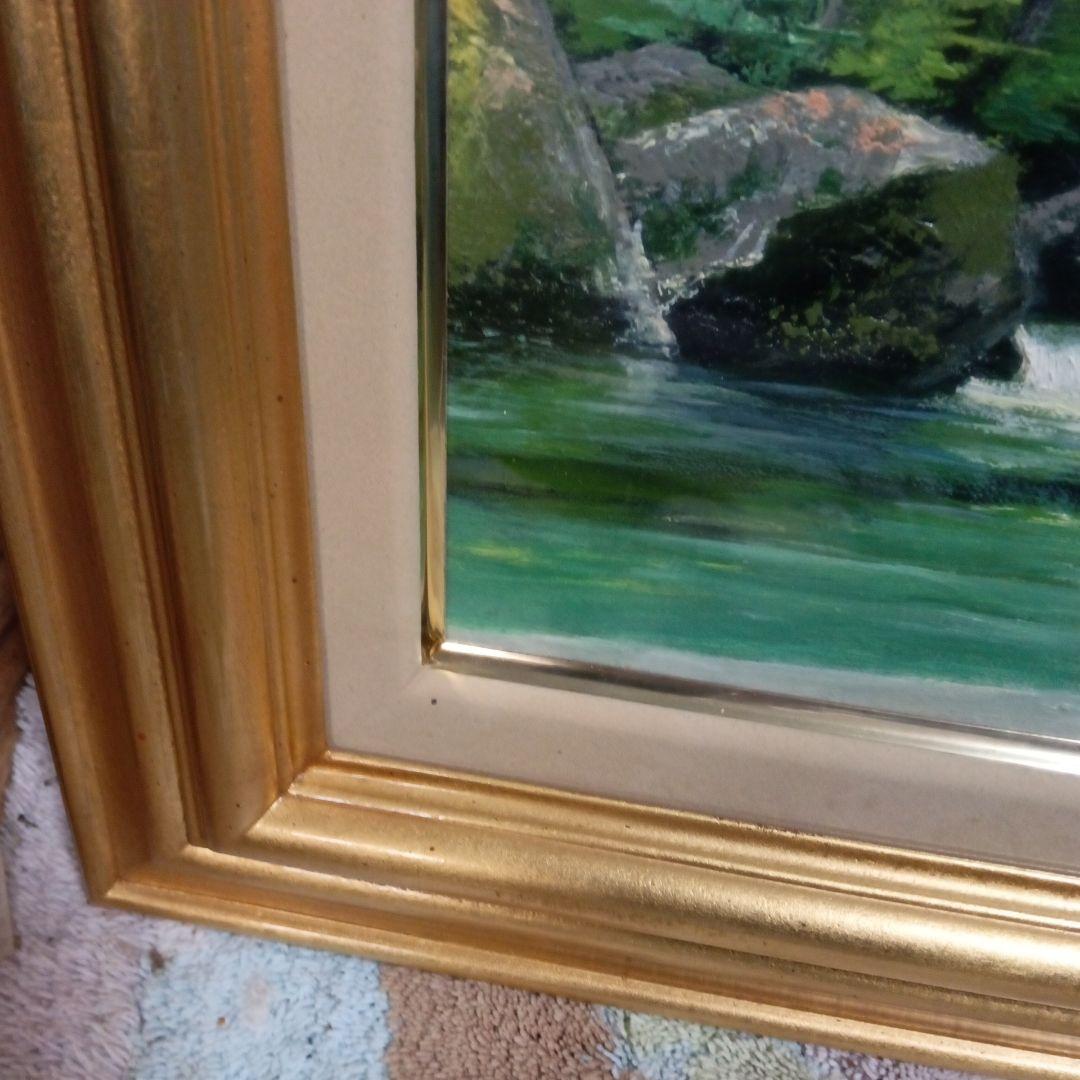 原田彰夫　油絵　キレイな物だと思いますが、持たれていた方の名が書かれています