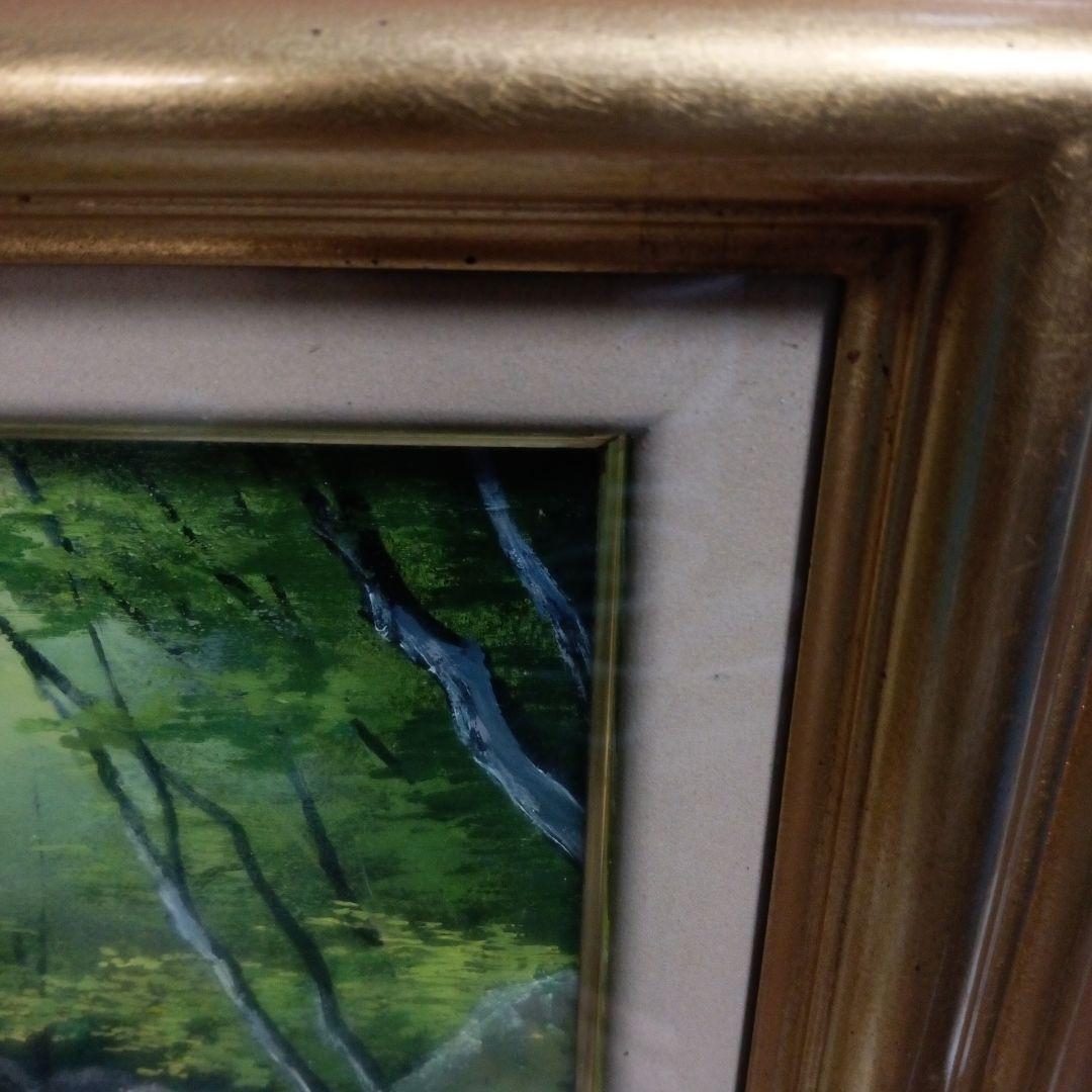 原田彰夫　油絵　キレイな物だと思いますが、持たれていた方の名が書かれています