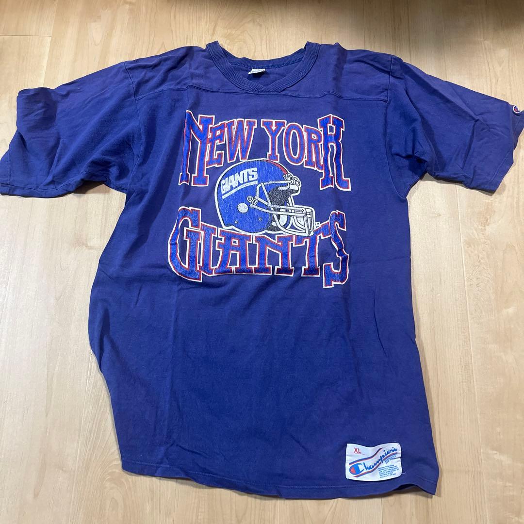 Champion New York Giants XL ネイビー シャツ