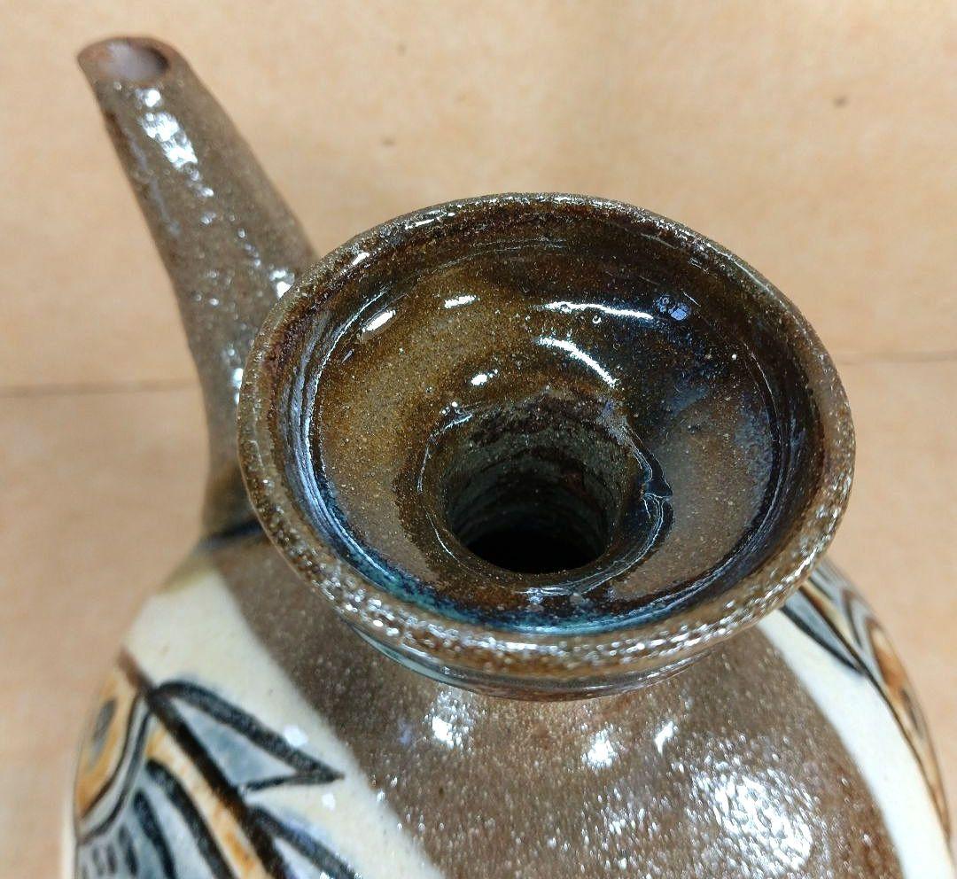 大傑作【本物保証】金城次郎 壷屋焼 カラカラ(魚2匹) 共箱 人間国宝 美品 栞