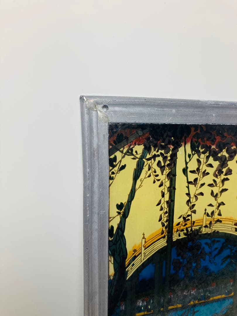 歌川広重　グラスマスターズ　亀戸　ステンドグラス　日本風景　アメリカ製 江戸