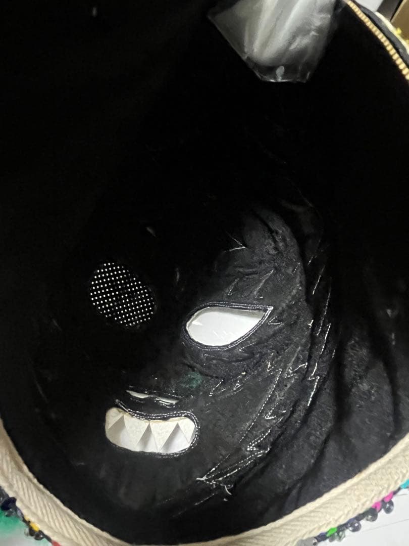 スターダム上谷沙也選手 クイーンズクエスト時代オーバーマスク 直筆サイン生写真