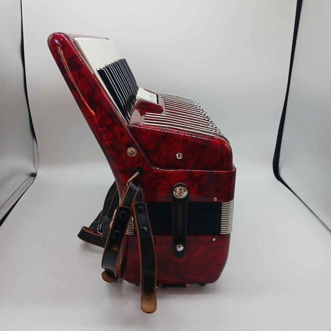 y*6様 YAMAHA アコーディオン 赤 37鍵 120ボタン