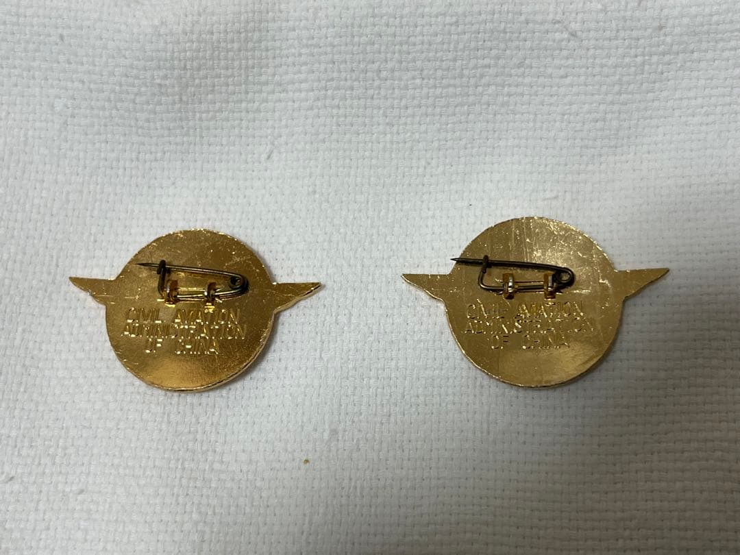 レア　CAAC中国民航　ビンテージピンバッジ　2個セット