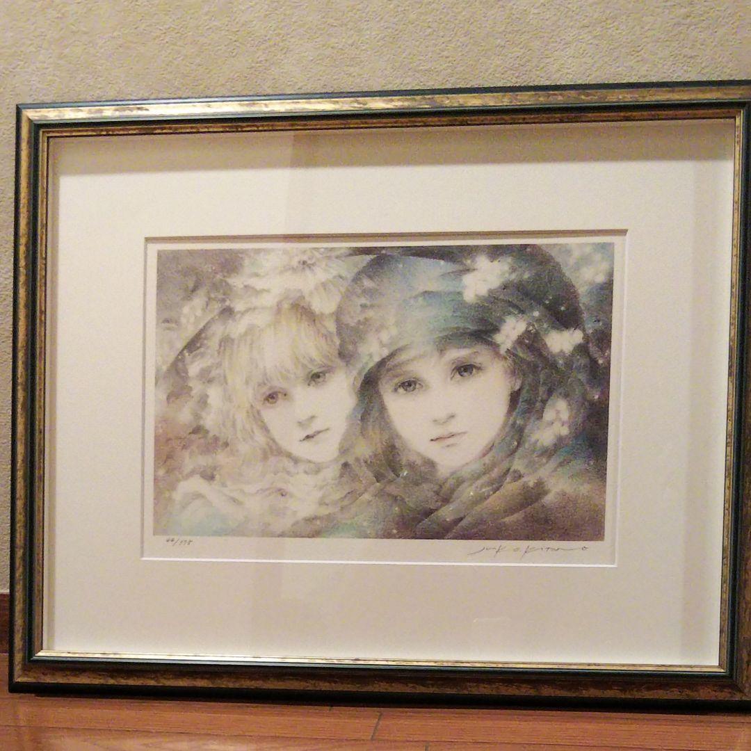 きたのじゅんこ 版画「 森へ」