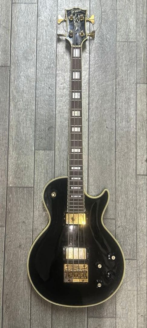 GrecoレスポールベースLPB 1980年代 日本製ビンテージ エレキベース黒