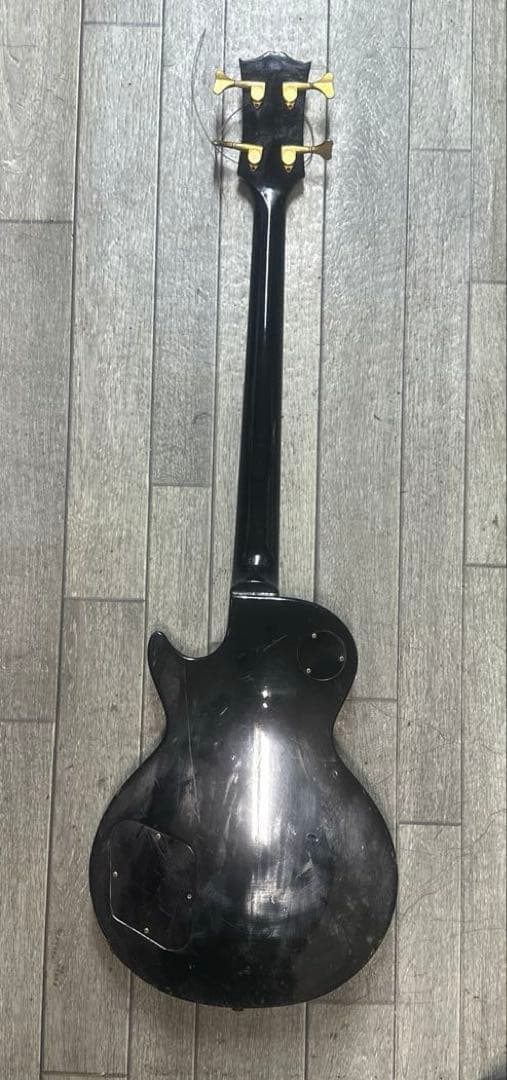 GrecoレスポールベースLPB 1980年代 日本製ビンテージ エレキベース黒