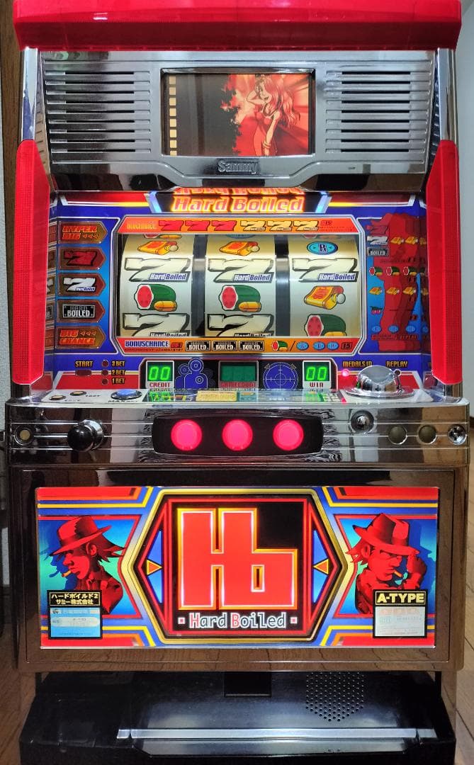 【パチスロ実機】サミー★ハードボイルド２【オートプレイ付不要機付】４号機