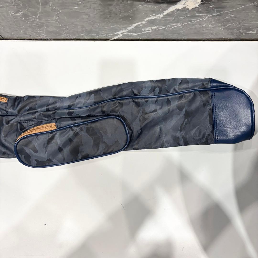 新品バーニーズニューヨーク　さりげない上品なネイビーカモ柄高機能クラブケース限定