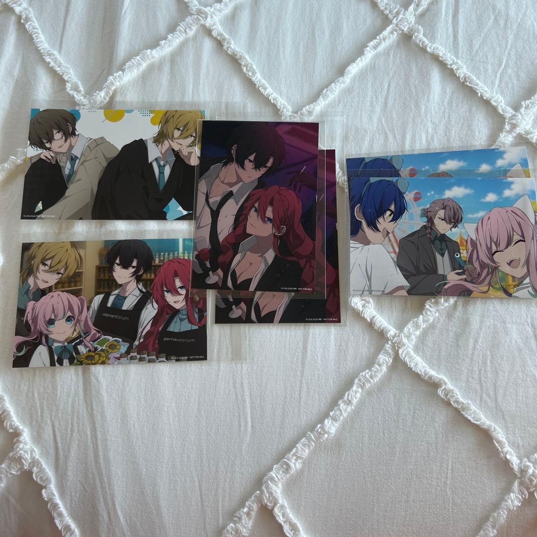 アニメキャラクター 缶バッジ・ポストカードセット