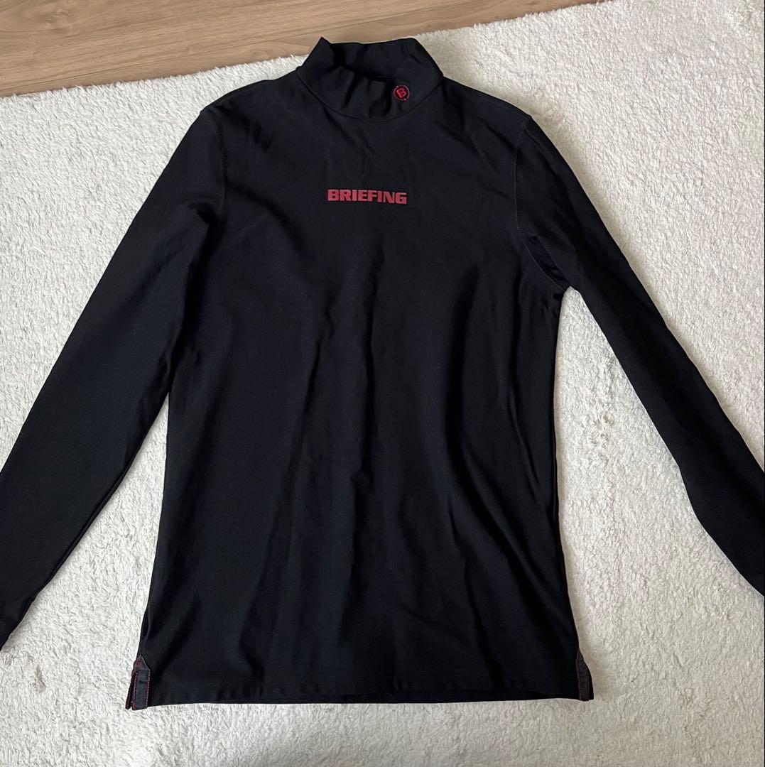 BRIEFING ブリーフィング　モックネック　長袖　M 裏起毛　メンズ