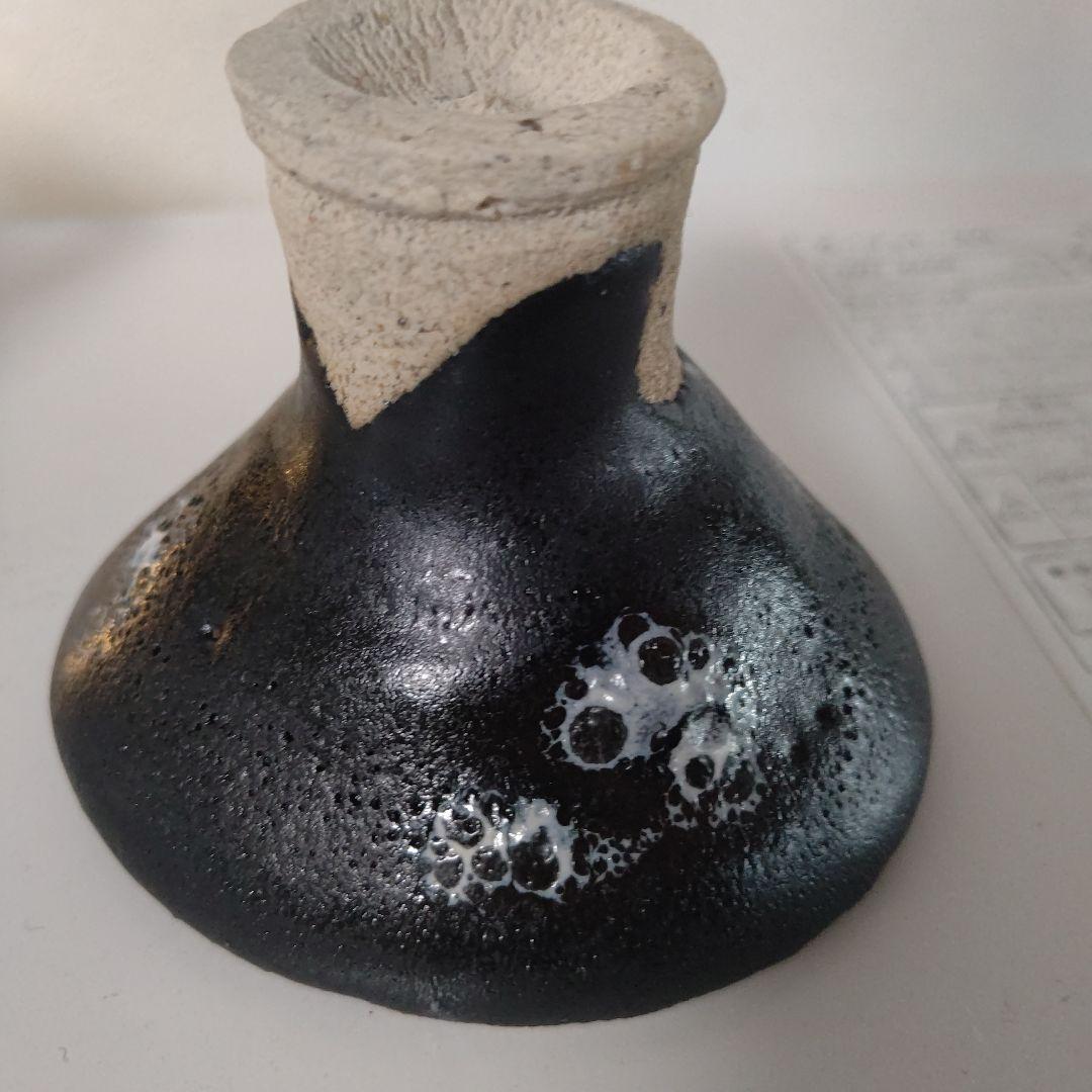 唐津焼き巨匠田中佐次郎作品ぐい呑み　玉響杯　新品未使用箱なし　8.5×8口径６高