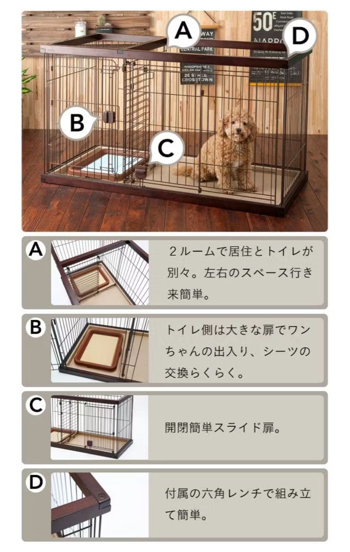中型犬用 ケージ / サークル