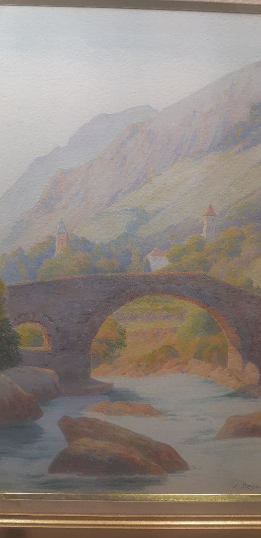 印象派 レオ·デグクレーナ 風景画 (1870-1941) アンティーク