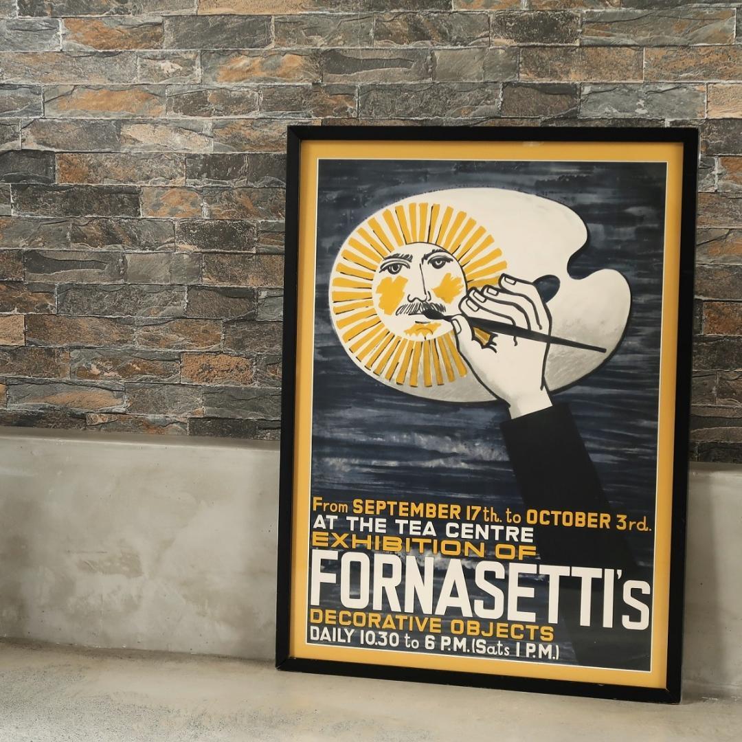 Fornasetti フォルナセッティ 1959年 エキシビション ポスター