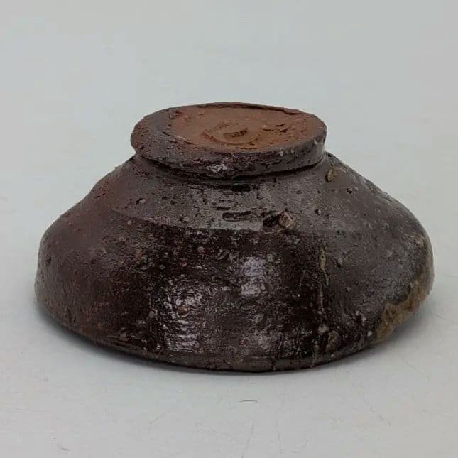 隠崎隆一 備前焼 酒呑 共箱共布 ぐい呑 酒器 酒盃 酒杯 食器 お猪口 在銘